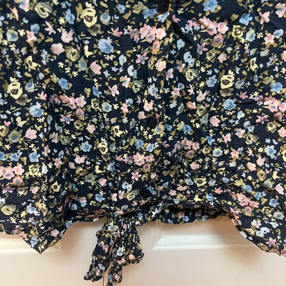 Floral short sleeve crop top - Picture 2 of 4